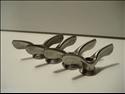 Huret wing nuts (rounded tip on wing; early m