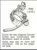 Huret #1846 downtube cable guide w/ cable sto