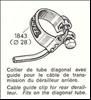 Huret #1843 downtube cable guide w/o cable st